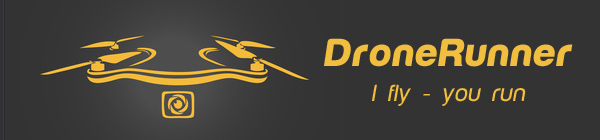 DroneRunner DR1 - Drohne für Läufer (basierend auf fotolia.de-Grafik von © radeboj11)
